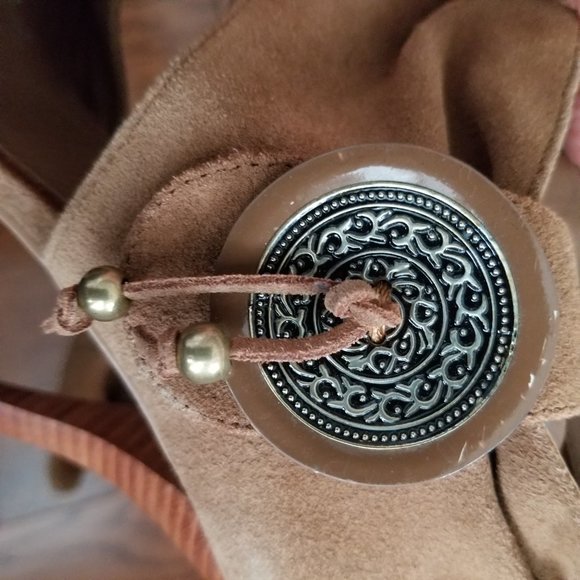 Steve Madden Luxe leather brown high heels size 6 - Picture 3 of 4